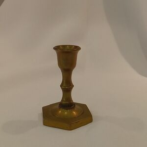 Tiny Vintage Brass Candle Holder